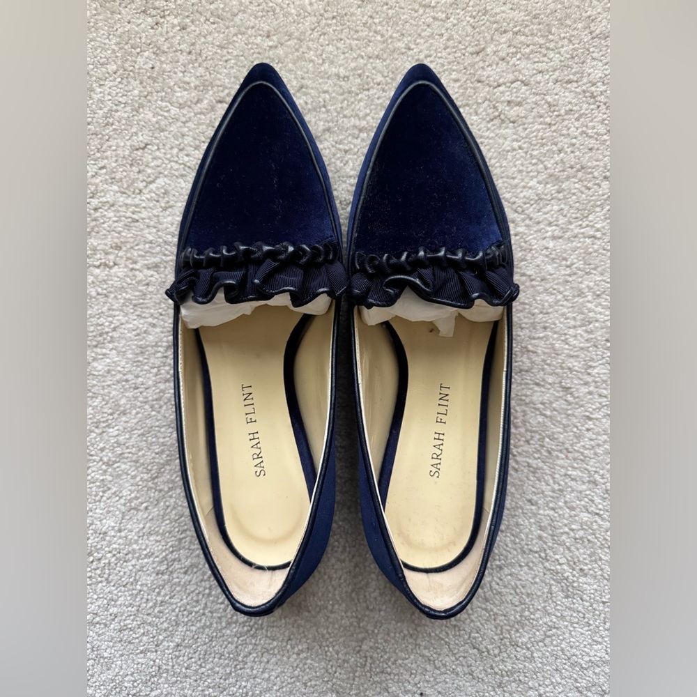 Sarah Flint Gudel - Navy velvet size 6.5